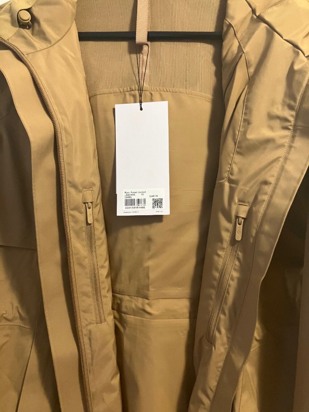 Lululemon Rain Rebel Jacket size 10 Camel Brown - Picture 3 of 6